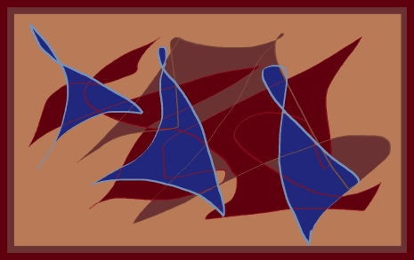 moving_shapes1 abstract digital artwork by meenal
