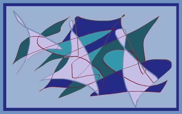 moving_shapes3 abstract digital artwork by meenal