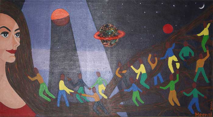 Mystery_acrylics on canvas painting by meenal