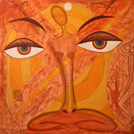 rainbow_eyes_acrylics on canvas painting by meenal