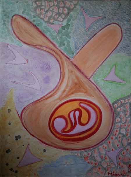 feminine_masculine_acrylics on canvas painting in pastel shades by meenal