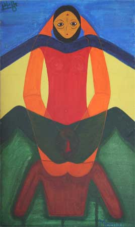 'Tantarang'-Tantric-canvas painting by meenal