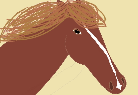 horse abstract digital artwork by meenal