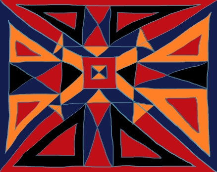aztecish4 digital decorative art by meenal